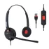 Inbertec UB805DM AI Noise Cancelling Professional USB Wired Headphone